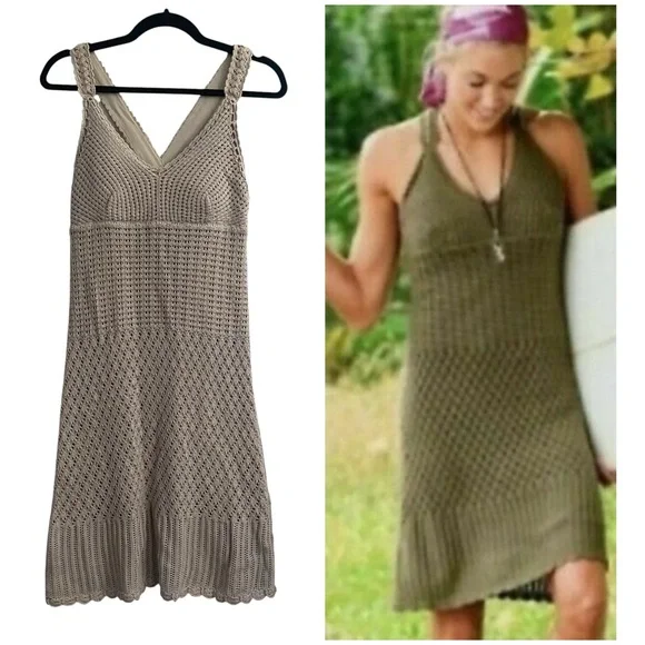 white christmas dresses Athleta Black Crochet Dress Size XS main image 1
